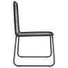 Outdoor Chairs 4 pcs Poly Rattan Black - Stylish & Durable