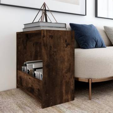 Stylish Smoked Oak Side Table - 50x26x50 cm | HipoMarket