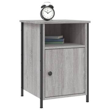 Stylish Grey Sonoma Bedside Cabinets - 2 pcs | Hipomarket