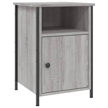 Stylish Grey Sonoma Bedside Cabinets - 2 pcs | Hipomarket