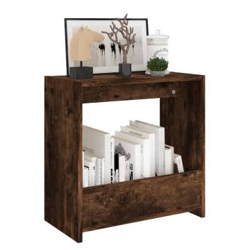 Stylish Smoked Oak Side Table - 50x26x50 cm | HipoMarket