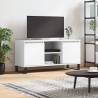 TV Cabinet White 104x35x50 cm Engineered Wood Colour white Quantity in Package 1 