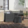 3 Piece Garden Box Set Grey Solid Wood Pine Colour grey Size 50.5 x 50.5 x 46.5 cm 