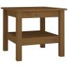 Stylish Honey Brown Solid Pine Coffee Table | Hipo Market