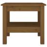 Stylish Honey Brown Solid Pine Coffee Table | Hipo Market