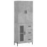 Highboard Concrete Grey 69.5x34x180 cm - Stylish Storage Solution