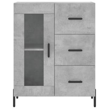 Highboard Concrete Grey 69.5x34x180 cm - Stylish Storage Solution