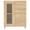 Stylish Highboard Sonoma Oak - 69.5x34x180 cm | Hipomarket