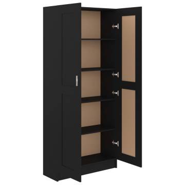 Book Cabinet Black - Stylish Storage for Your Home | HipoMarket