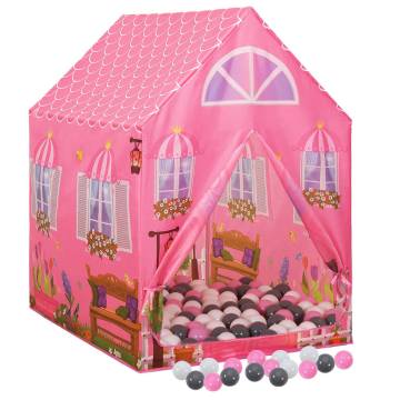 Children Play Tent with 250 Balls - Pink | HipoMarket UK