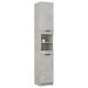 Stylish Bathroom Cabinet in Concrete Grey - 32x34x188.5 cm