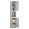 Stylish Bathroom Cabinet in Concrete Grey - 32x34x188.5 cm