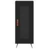 Stylish Highboard Black 34.5x34x180 cm - Engineered Wood