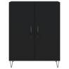 Stylish Highboard Black 69.5x34x180 cm | Hipomarket