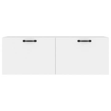 Wall Cabinet White 100x36.5 cm | Stylish Storage Solution