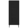 Stylish Highboard Black 34.5x34x180 cm - Hipomarket