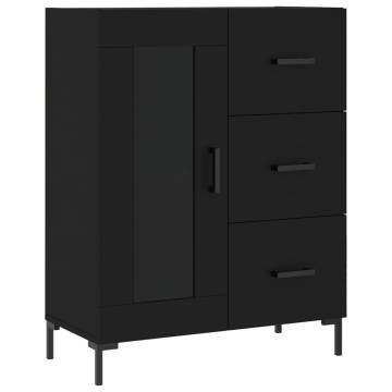 Elegant Highboard Black - 69.5x34x180 cm | Hipomarket UK