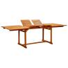 Garden Dining Table (160-240)x100x75 cm Solid Acacia Wood Size 240 x 100 x 75 cm Quantity in Package 1 Shape rectangular 