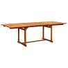 Garden Dining Table - Extendable Solid Acacia Wood | HipoMarket