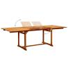 Garden Dining Table - Extendable Solid Acacia Wood | HipoMarket