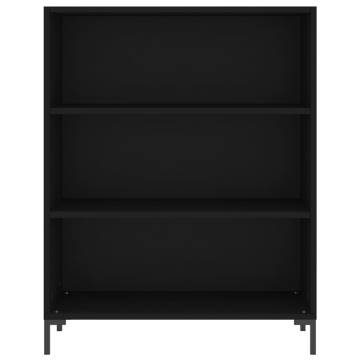 Stylish Highboard Black 69.5x34x180 cm - Hipo Market