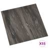 Self-Adhesive PVC Flooring Planks - Dark Grey - 55 pcs