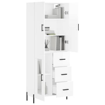 Stylish Highboard High Gloss White | HipoMarket UK