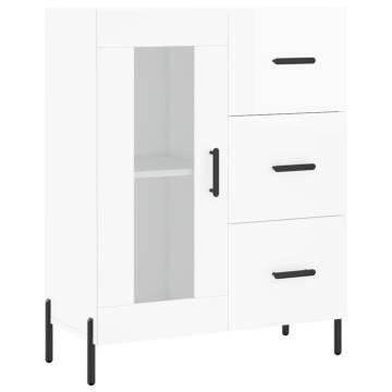 Stylish Highboard High Gloss White | HipoMarket UK