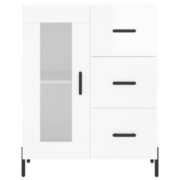 Stylish Highboard High Gloss White | HipoMarket UK