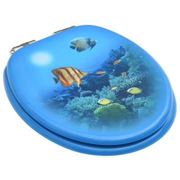 Deep Sea Design WC Toilet Seats with Soft Close - 2 pcs MDF