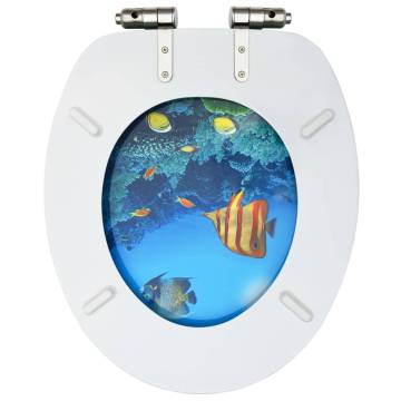 Deep Sea Design WC Toilet Seats with Soft Close - 2 pcs MDF