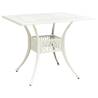 Garden Table White 90x90x73 cm Cast Aluminium Colour white Quantity in Package 1 