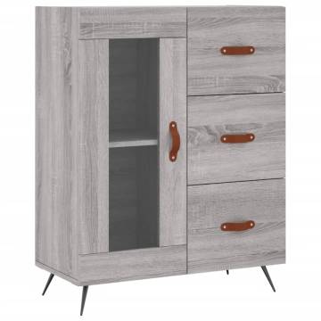 Highboard Grey Sonoma 69.5x34x180 cm - Stylish Storage Solution