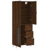 Elegant Brown Oak Highboard - Stylish & Durable | Hipo Market