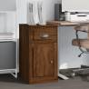 Side Cabinet with Drawer Brown Oak 40x50x75 cm Engineered Wood Colour brown oak Quantity in Package 1 Number of 1 