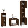 3 Piece Brown Oak Bathroom Furniture Set - Modern & Durable