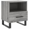 Stylish Grey Sonoma Bedside Cabinets - Set of 2 | HipoMarket