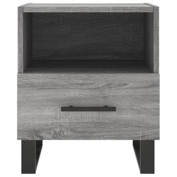 Stylish Grey Sonoma Bedside Cabinets - Set of 2 | HipoMarket