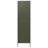 Stylish Olive Green Wardrobe - 90x50x180 cm Steel Storage