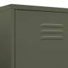 Stylish Olive Green Wardrobe - 90x50x180 cm Steel Storage