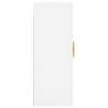 Stylish White Wall Mounted Cabinets - 2 pcs Set