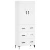 Highboard White 69.5x34x180 cm - Stylish Storage Solution