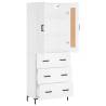 Highboard White 69.5x34x180 cm - Stylish Storage Solution