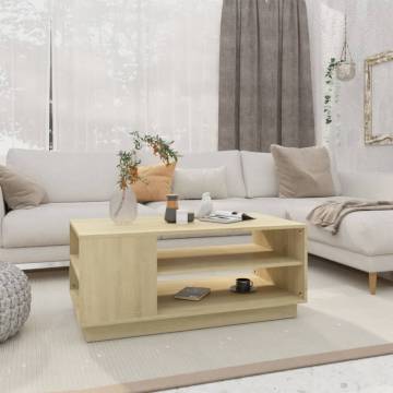 Sonoma Oak Coffee Table - Modern Design & Ample Storage