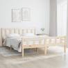 Bed Frame Solid Wood 150x200 cm King Size Colour natural Size 150 x 200 cm 