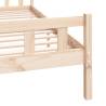 Solid Wood King Size Bed Frame 150x200 cm | Hipomarket