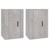 Wall Mounted TV Cabinets - Concrete Grey - 2 pcs - HipoMarket