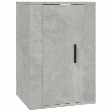 Wall Mounted TV Cabinets - Concrete Grey - 2 pcs - HipoMarket