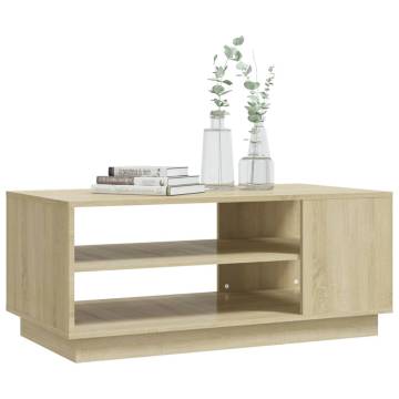 Sonoma Oak Coffee Table - Modern Design & Ample Storage