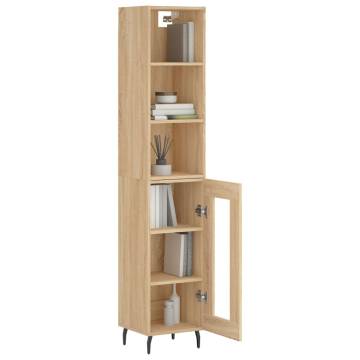 Stylish Highboard Sonoma Oak - 180 cm Engineered Wood